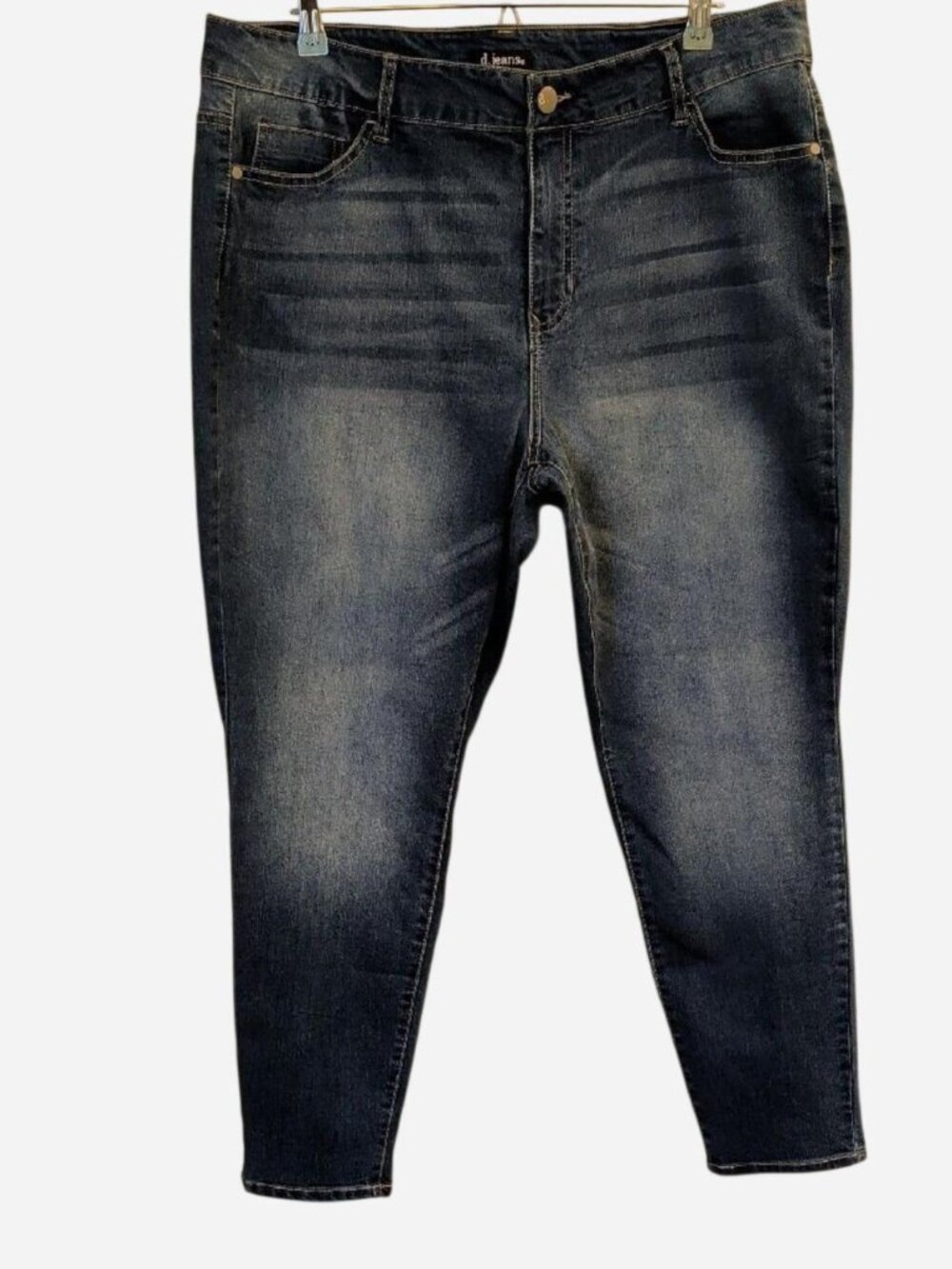d. jeans Women’s Blue Hi-Rise Slim Stretch Crop Jeans Size 20